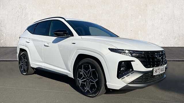 Hyundai TUCSON 1.6 h T-GDi N Line SUV 5dr Petrol Hybrid Auto Euro 6 (s/s) (230 ps) White