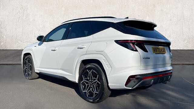 Hyundai TUCSON 1.6 h T-GDi N Line SUV 5dr Petrol Hybrid Auto Euro 6 (s/s) (230 ps) White