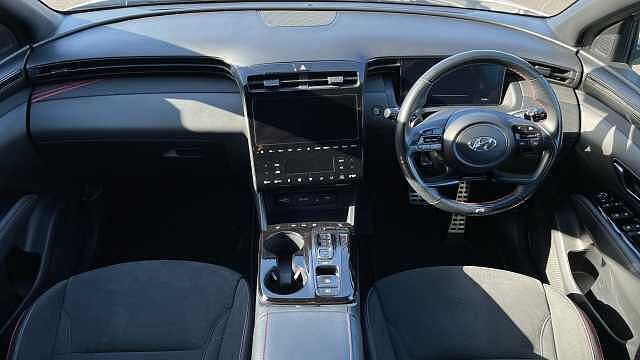 Hyundai TUCSON 1.6 h T-GDi N Line SUV 5dr Petrol Hybrid Auto Euro 6 (s/s) (230 ps) White