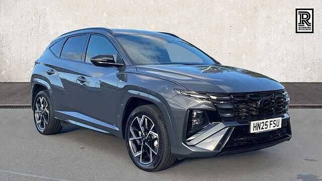 Hyundai TUCSON 1.6 T-GDi N Line SUV 5dr Petrol Hybrid Auto Euro 6 (s/s) (215 ps) Ectrnc Gry Prl